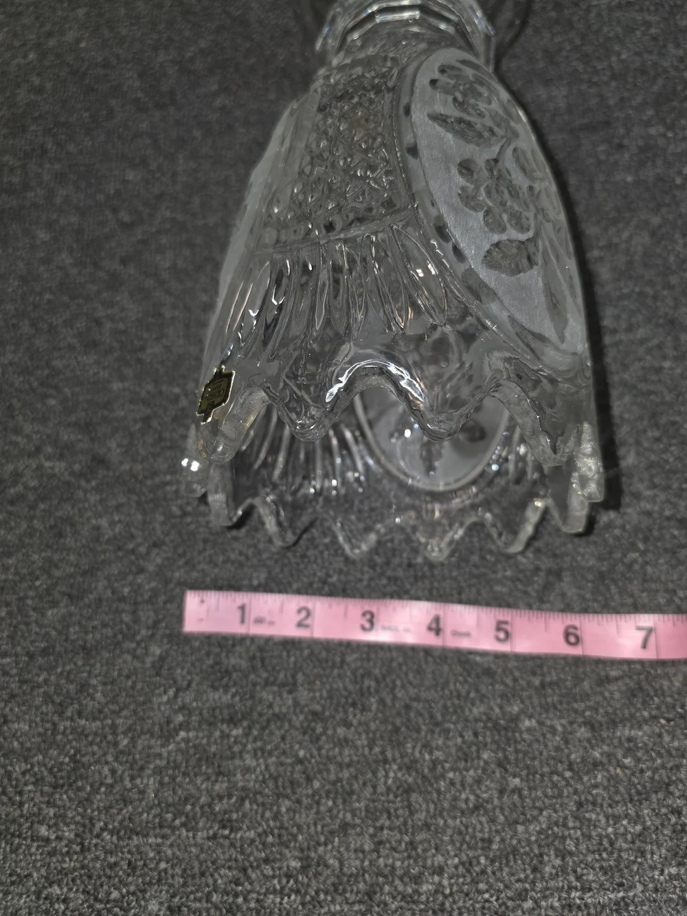 Vintage Zajecar 24% Lead Crystal Vase
